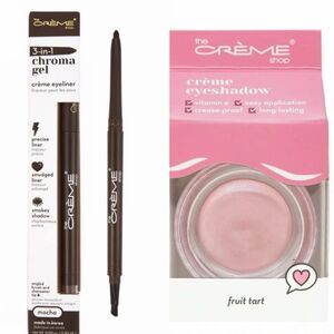 The Crème Shop Fruit Tart Crème Eyeshadow & Mocha Chroma Gel Eyeliner
